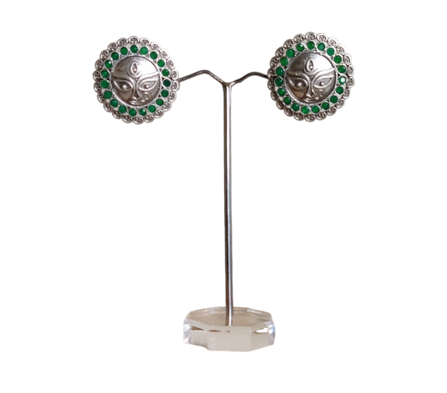 Maa Durga Studs - Diameter: 3.4cms - XJ55