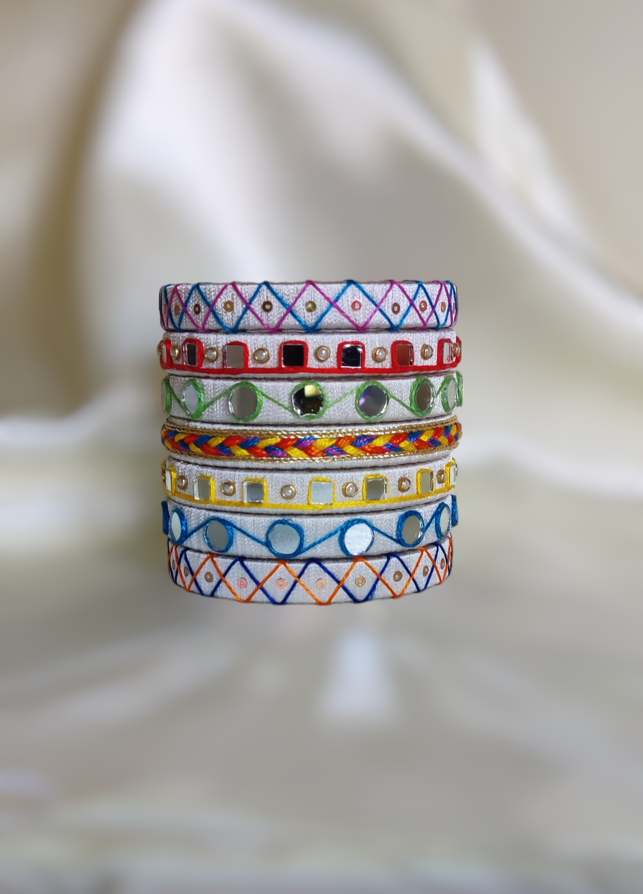 Taasha, handmade bagles, silk thread bangles, handmade bangles, handicrafts