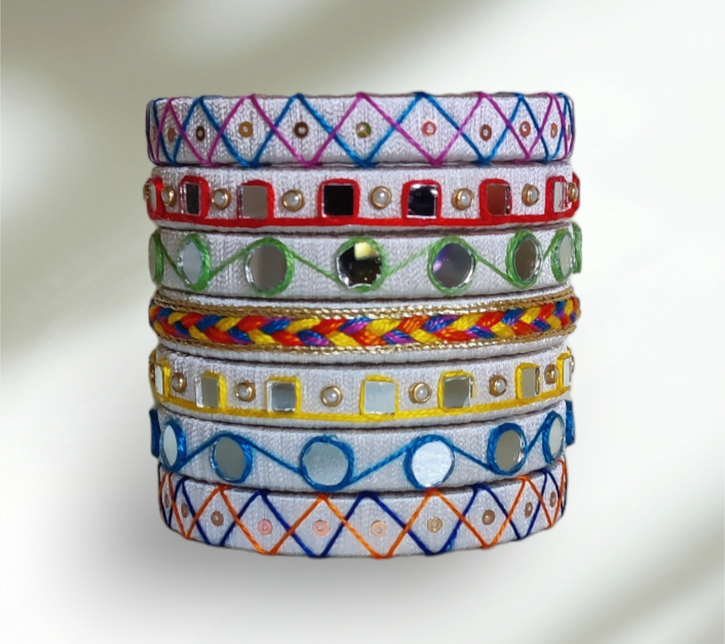 Taasha, handmade bagles, silk thread bangles, handmade bangles, handicrafts