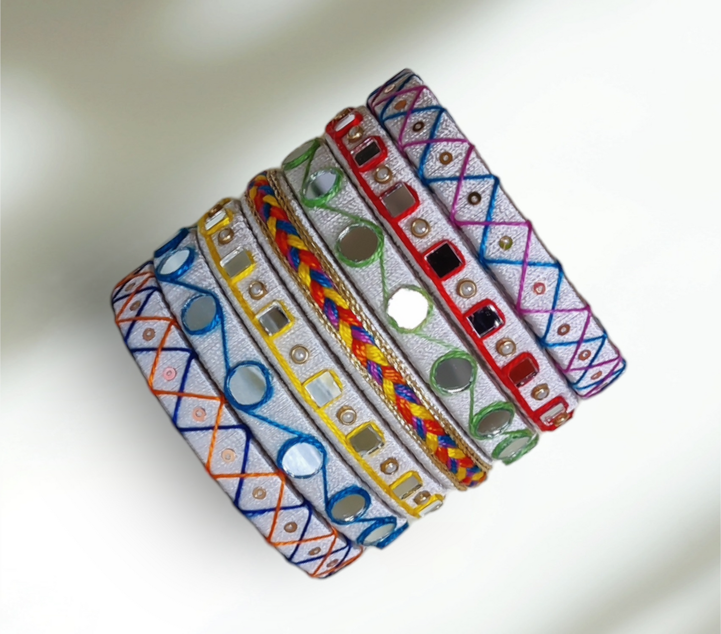 Taasha, handmade bagles, silk thread bangles, handmade bangles, handicrafts