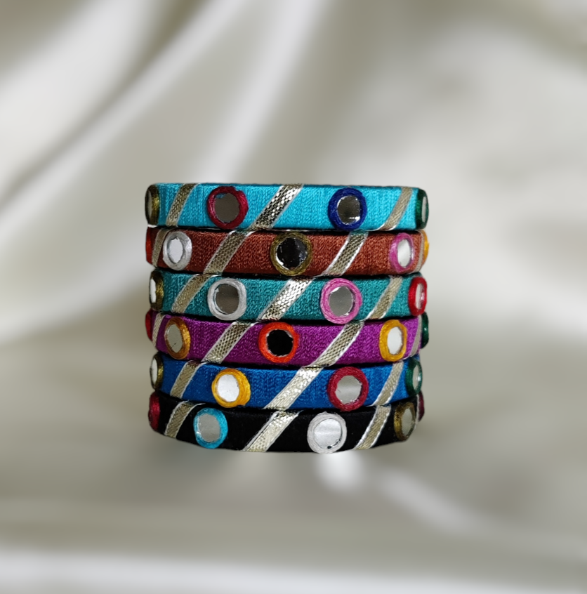 Taasha, handmade bagles, silk thread bangles, handmade bangles, handicrafts