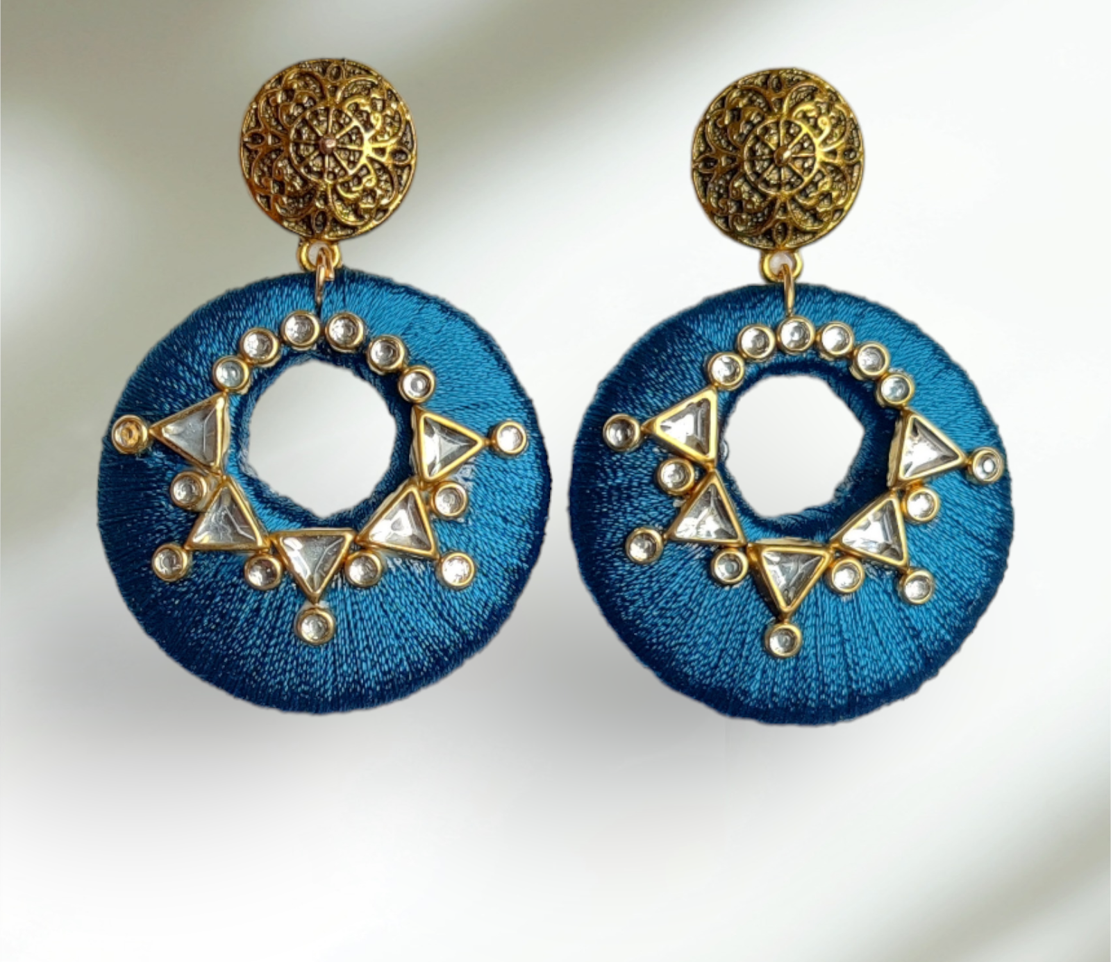 Latest 2025 thread earrings