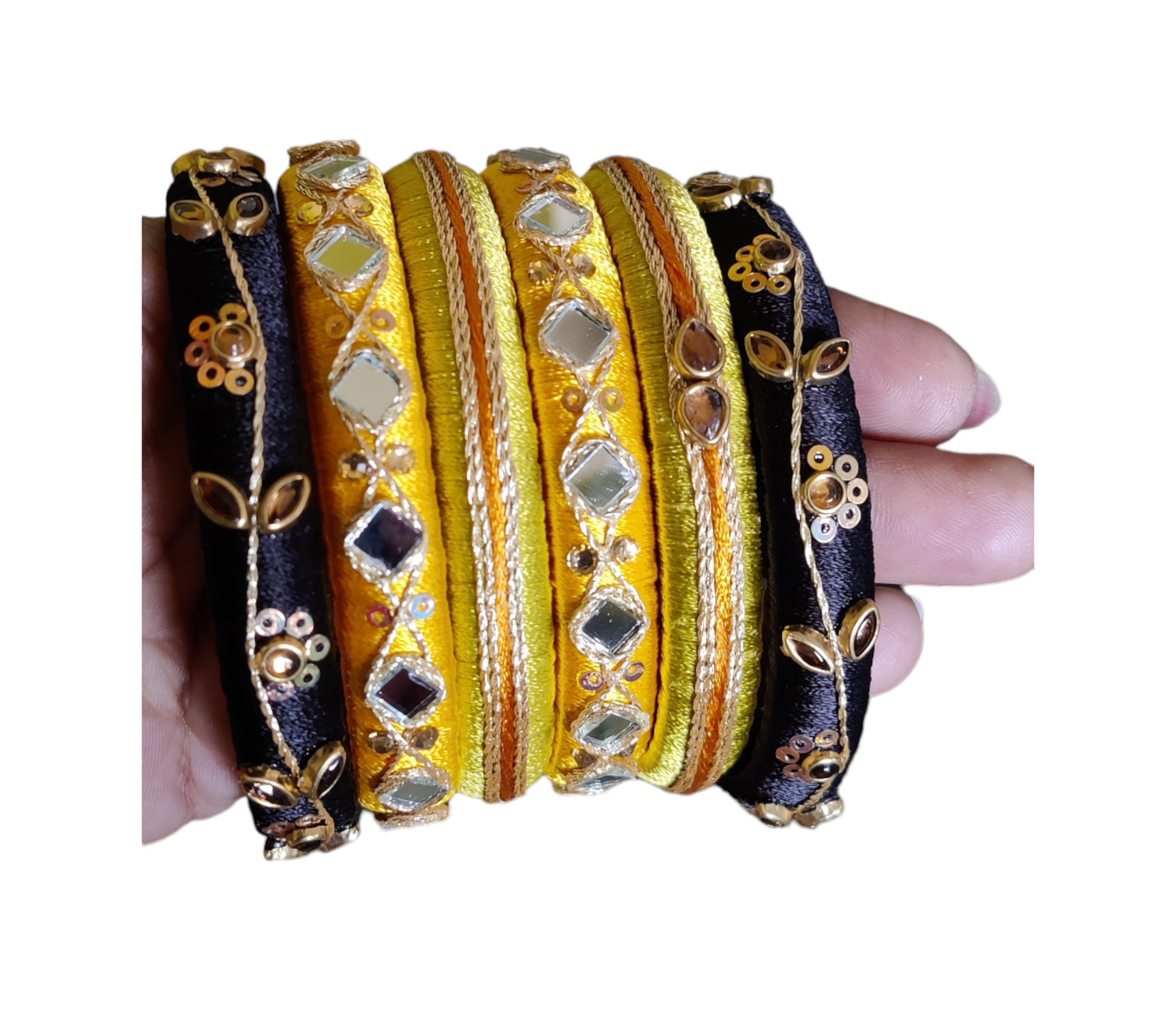 Multi Color - Silk Thread Bangle Set