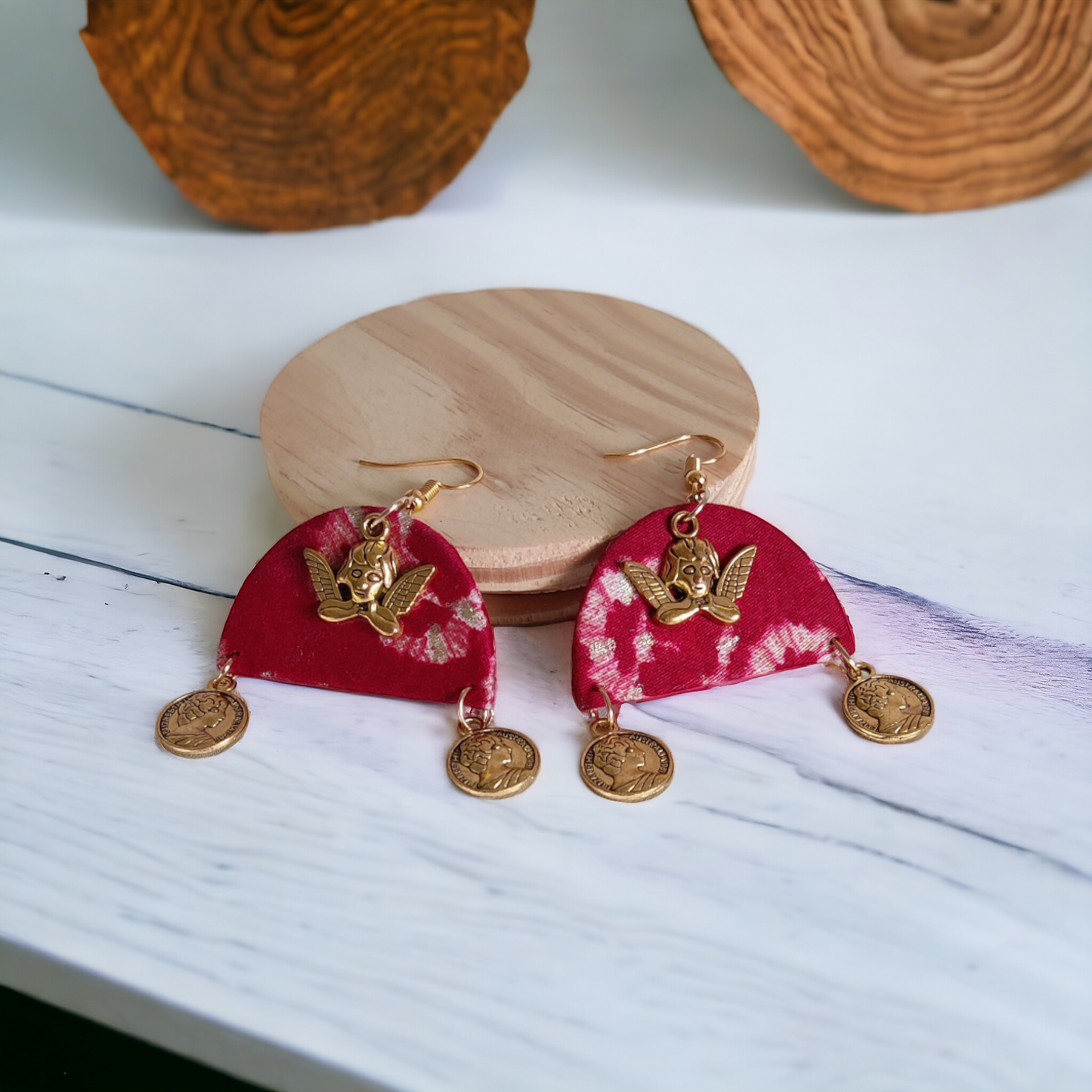 Taasha, handmade bangles, silk thread bangles, handmade earrings, handicrafts, fabric earrings