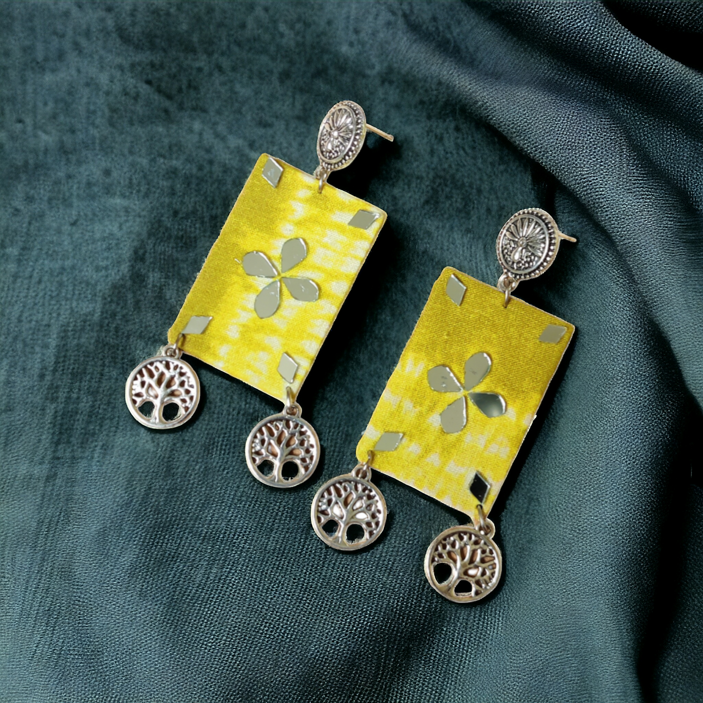 Taasha, handmade bangles, silk thread bangles, handmade earrings, handicrafts, fabric earrings