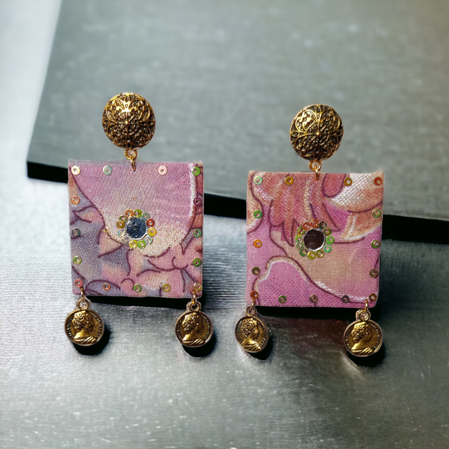 Taasha, handmade bangles, silk thread bangles, handmade earrings, handicrafts, fabric earrings