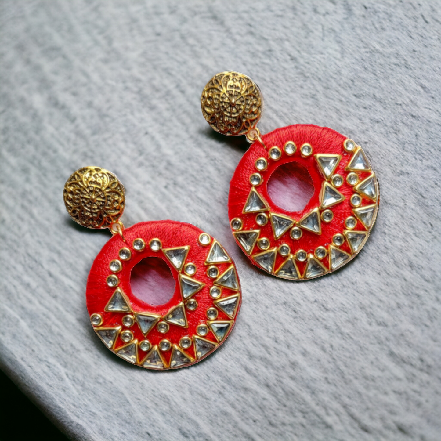 Taasha, handmade bangles, silk thread bangles, handmade earrings, handicrafts, fabric earrings