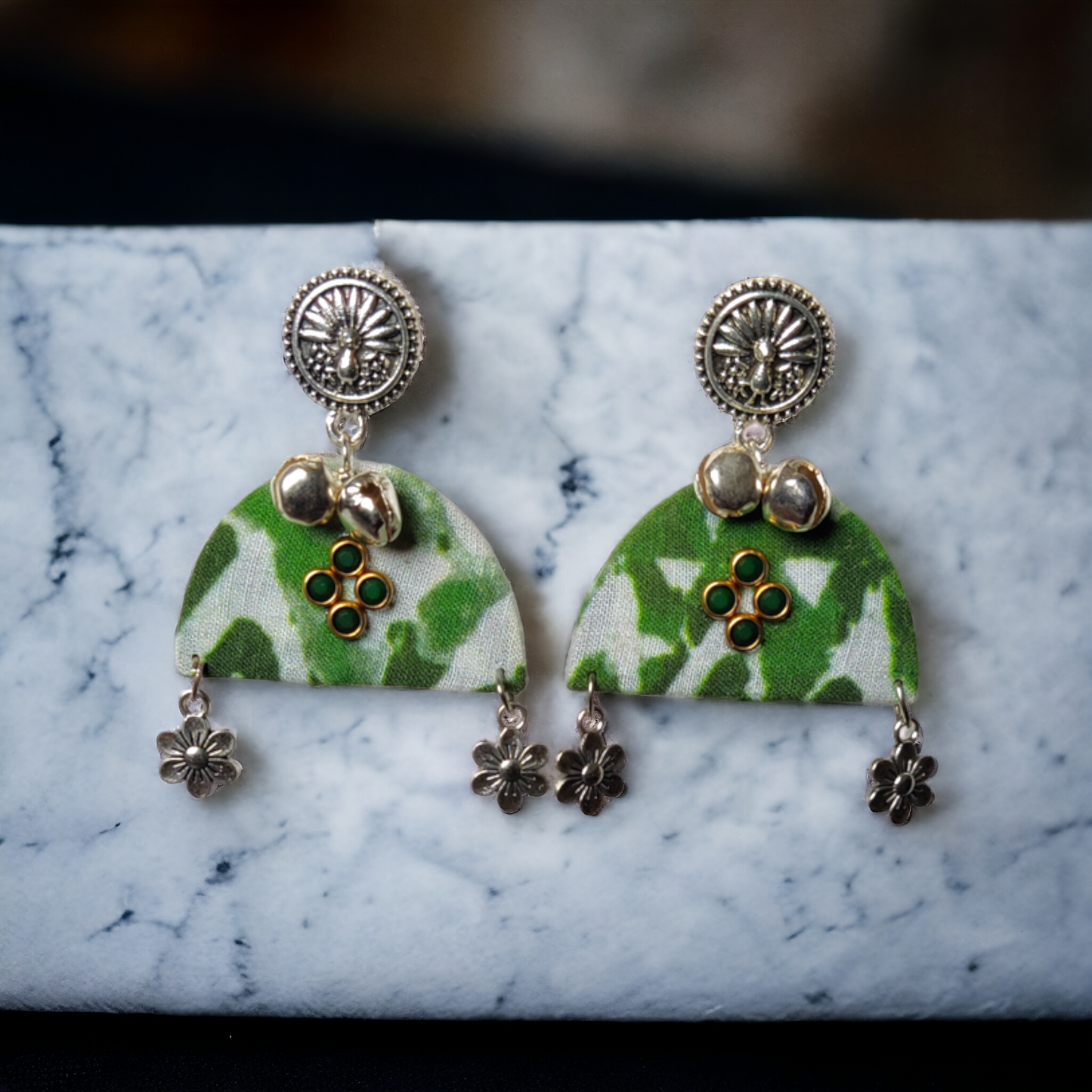Taasha, handmade bangles, silk thread bangles, handmade earrings, handicrafts, fabric earrings