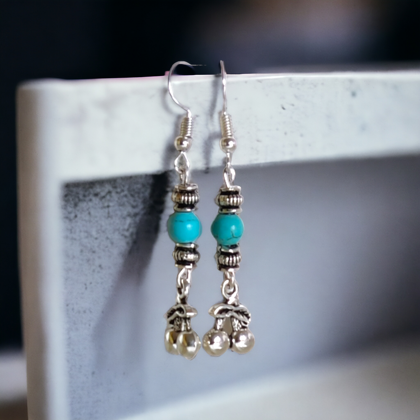 Turquoise Beads Earrings