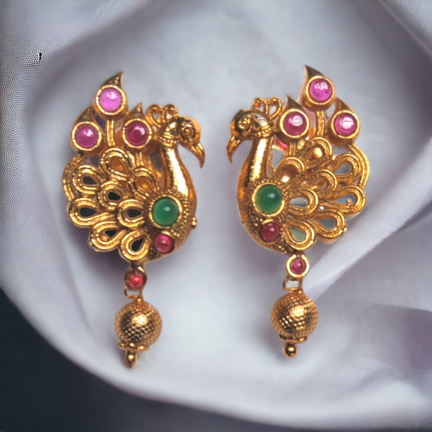 Classic Peacock Studs