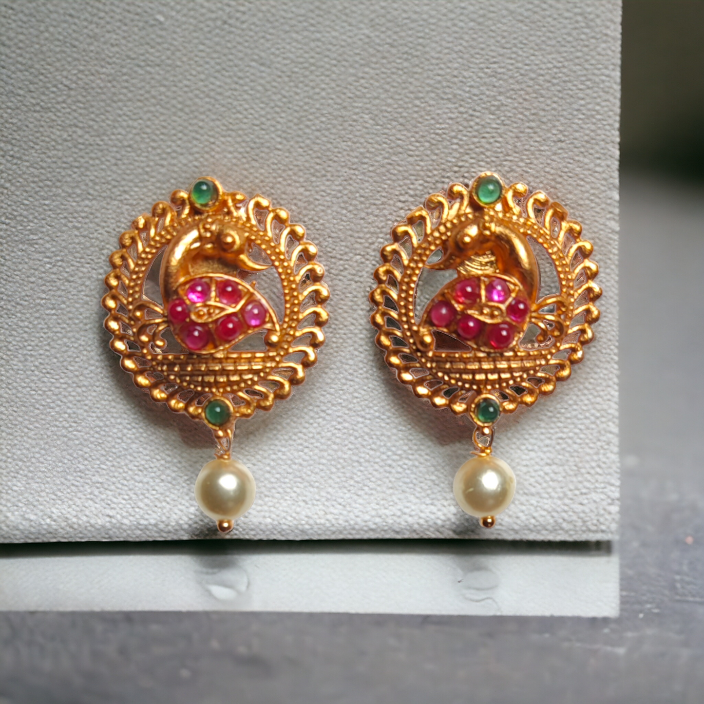 Traditional Peacock Earrings