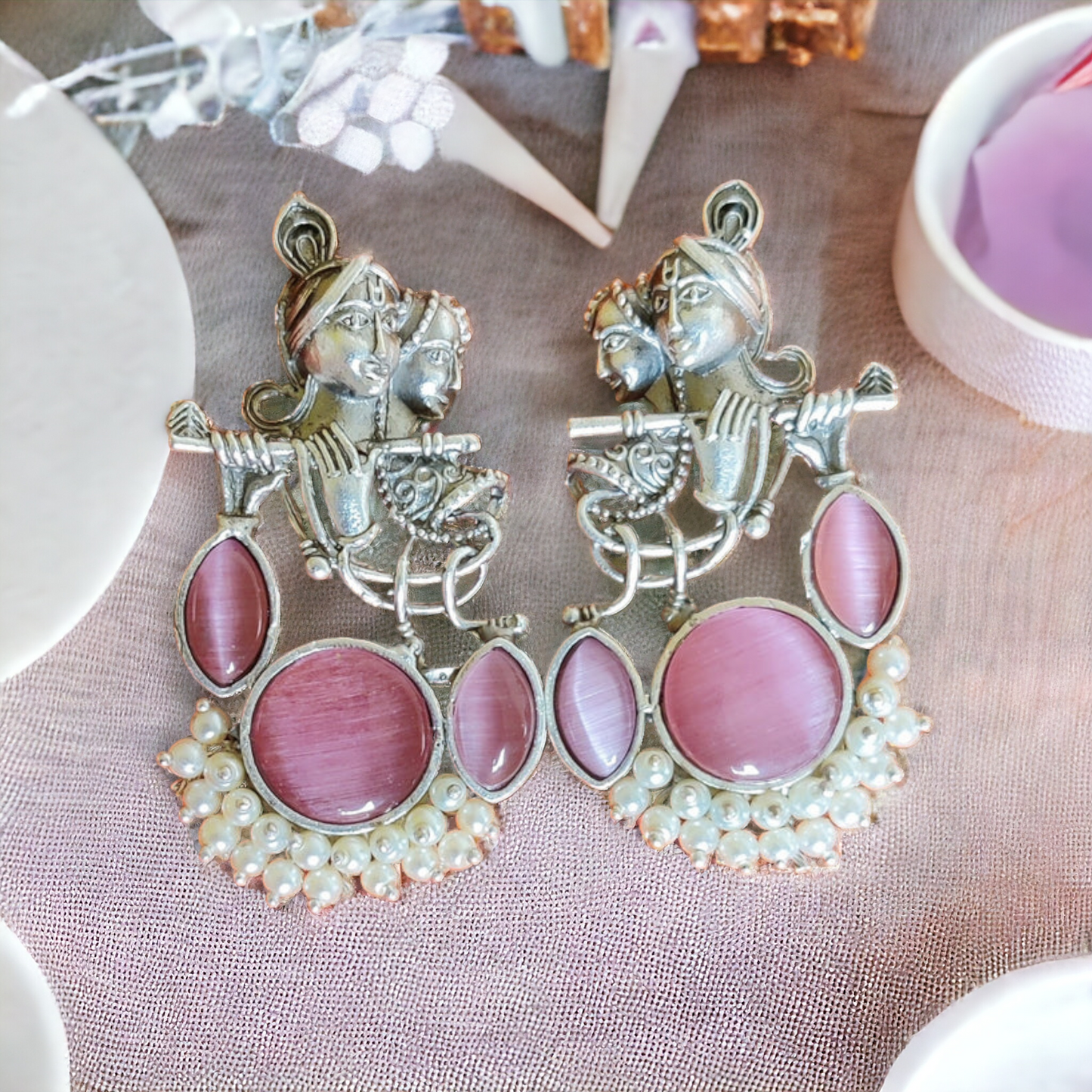 Radha Krishna Studs - XJ56