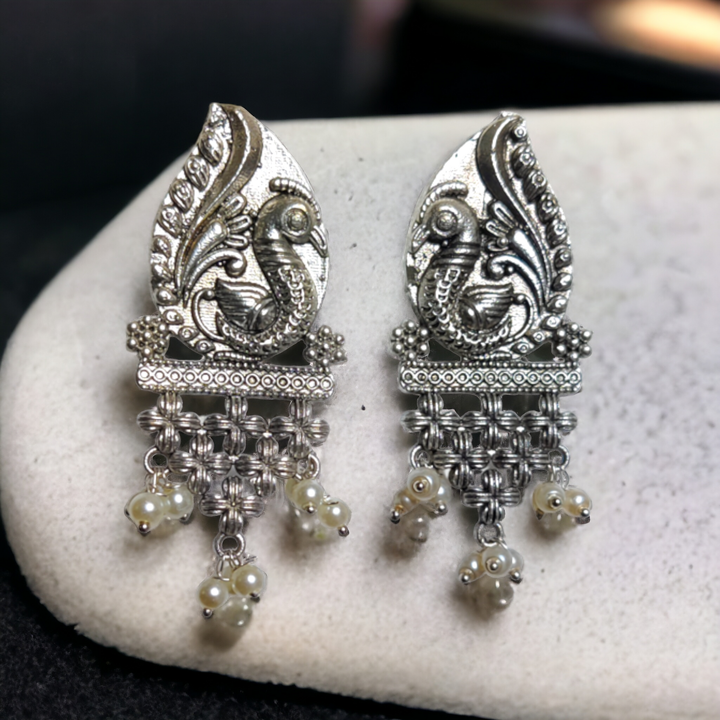 Jaipuri Peacock Earrings - XJ60