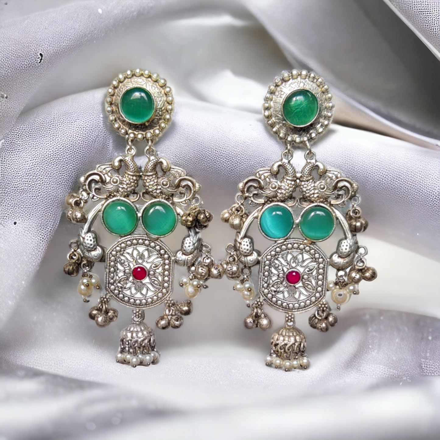 Jaipuri Earrings - XJ37 - Jumbo Size