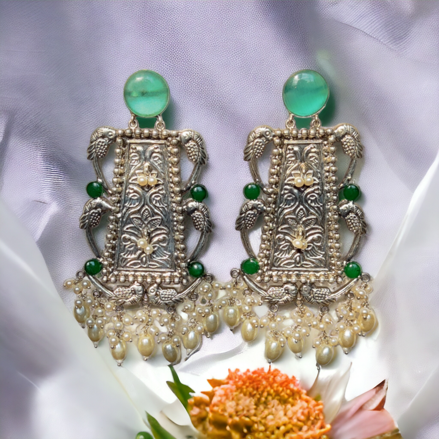 Jaipuri Earrings - XJ35 - Jumbo Size