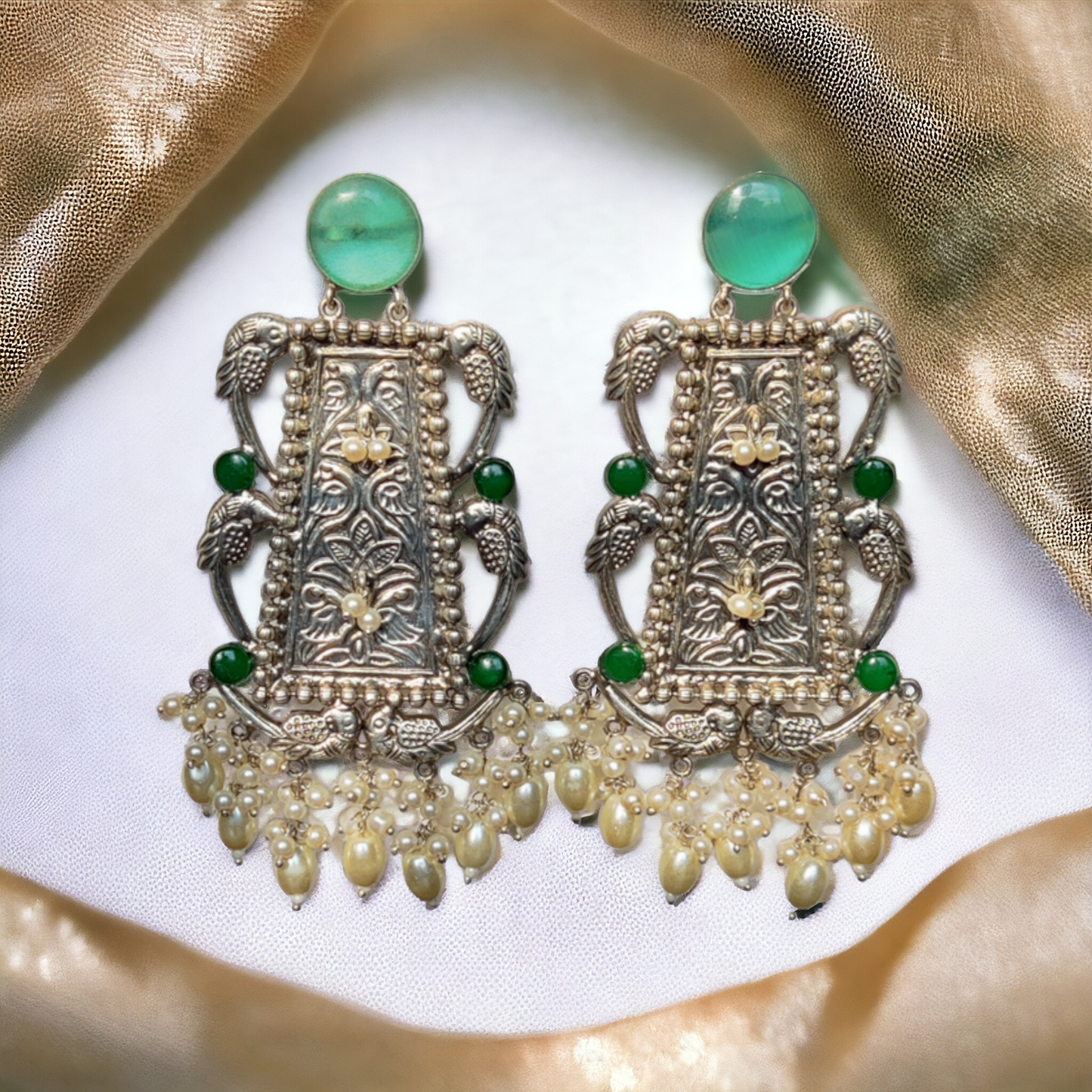 Jaipuri Earrings - XJ35 - Jumbo Size