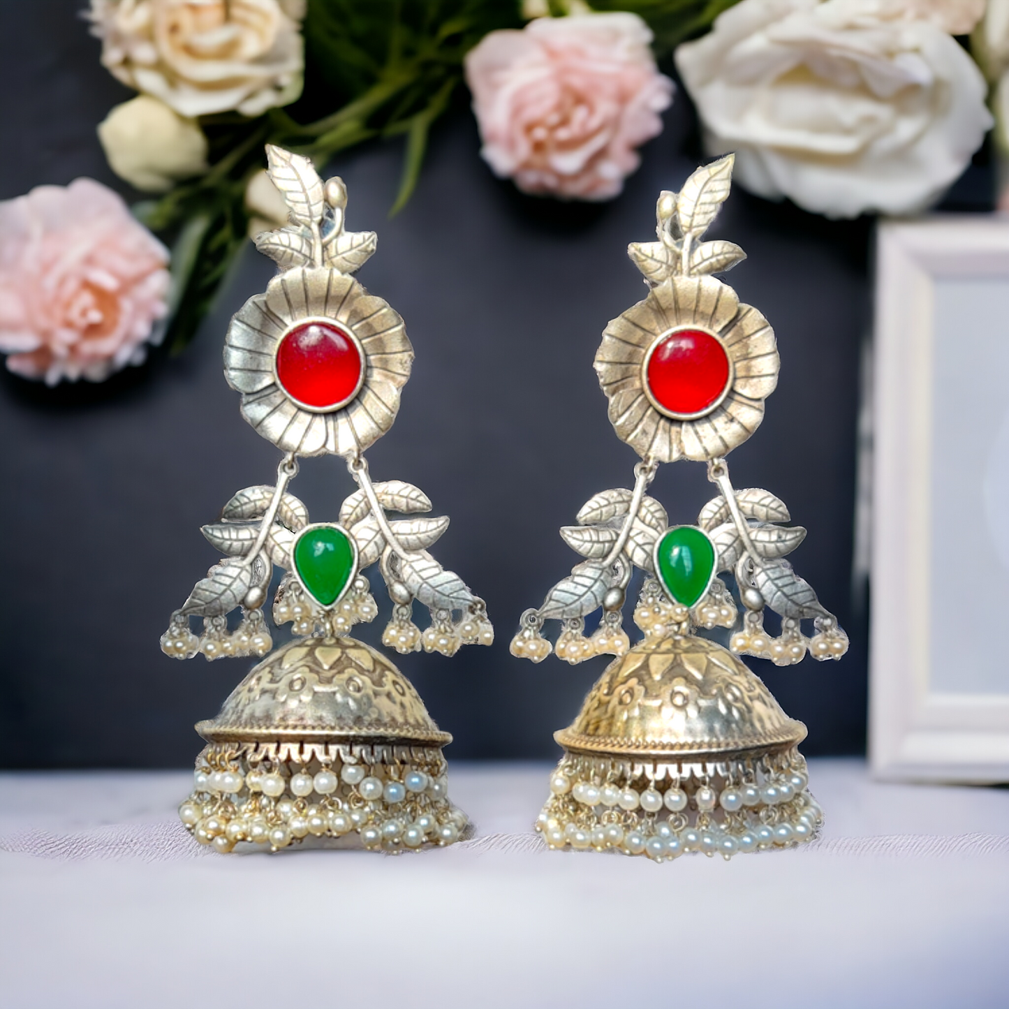 Jaipuri Jhumkas - XJ24 - Jumbo Size