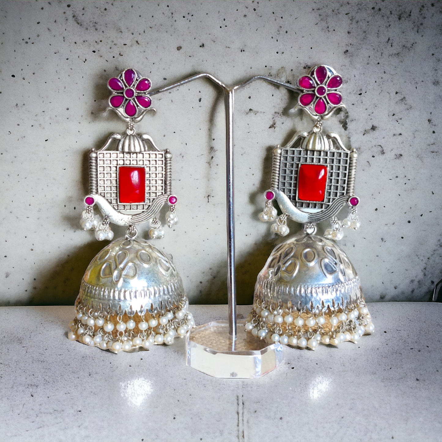 Jaipuri Jhumkas - XJ19 - Jumbo Size