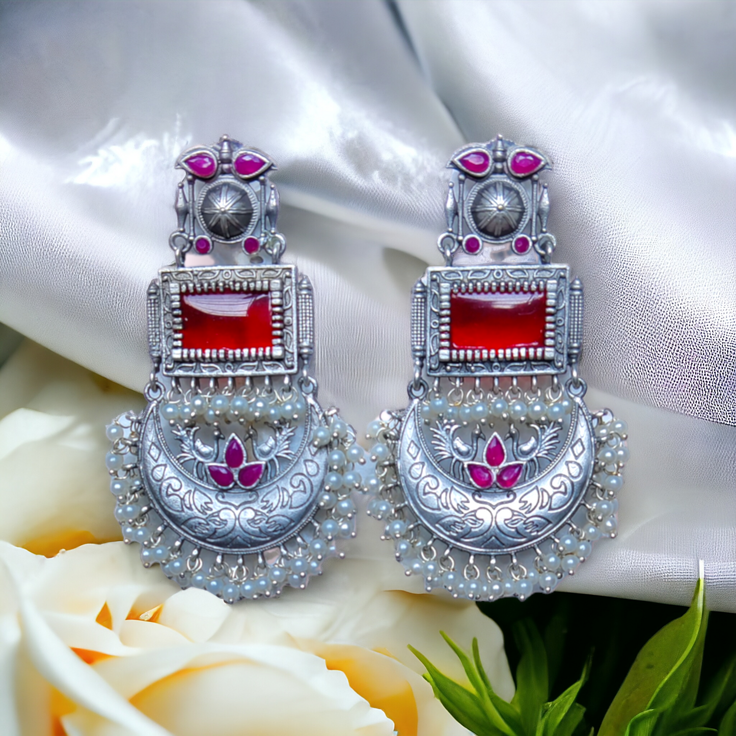 Jaipuri Earrings - XJ01 - Jumbo Size