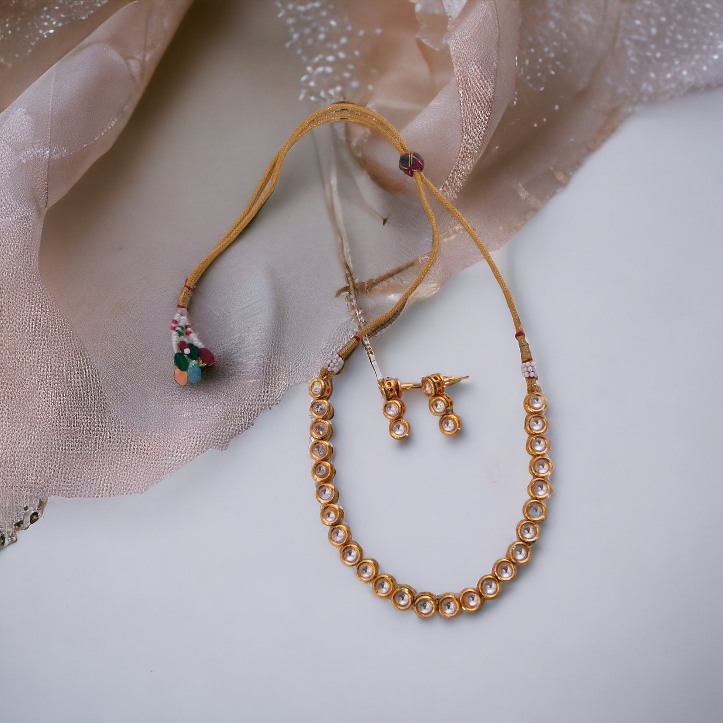 Kundan Necklace Set - KC08