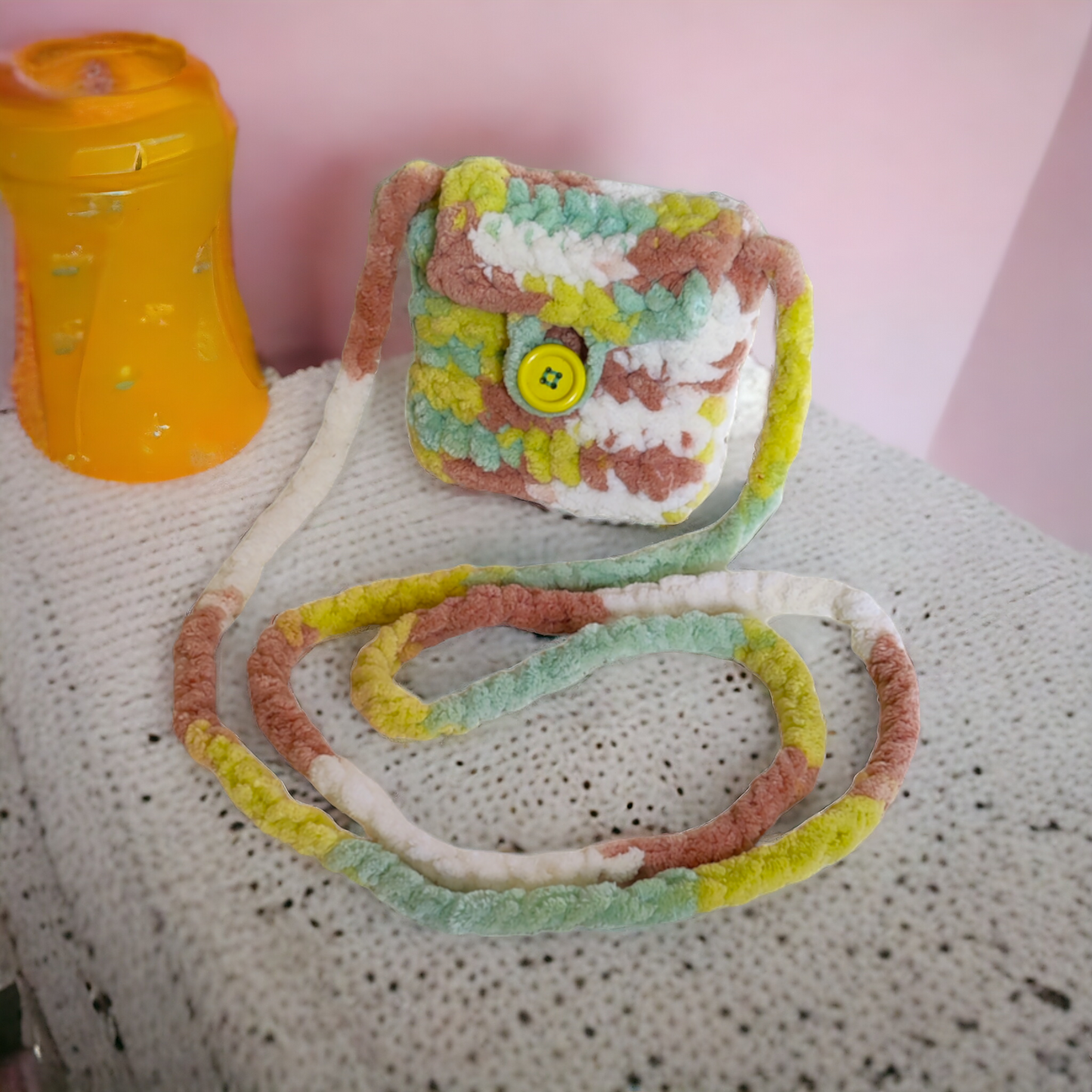 Yarn, crochet Handmade Coin Purse
