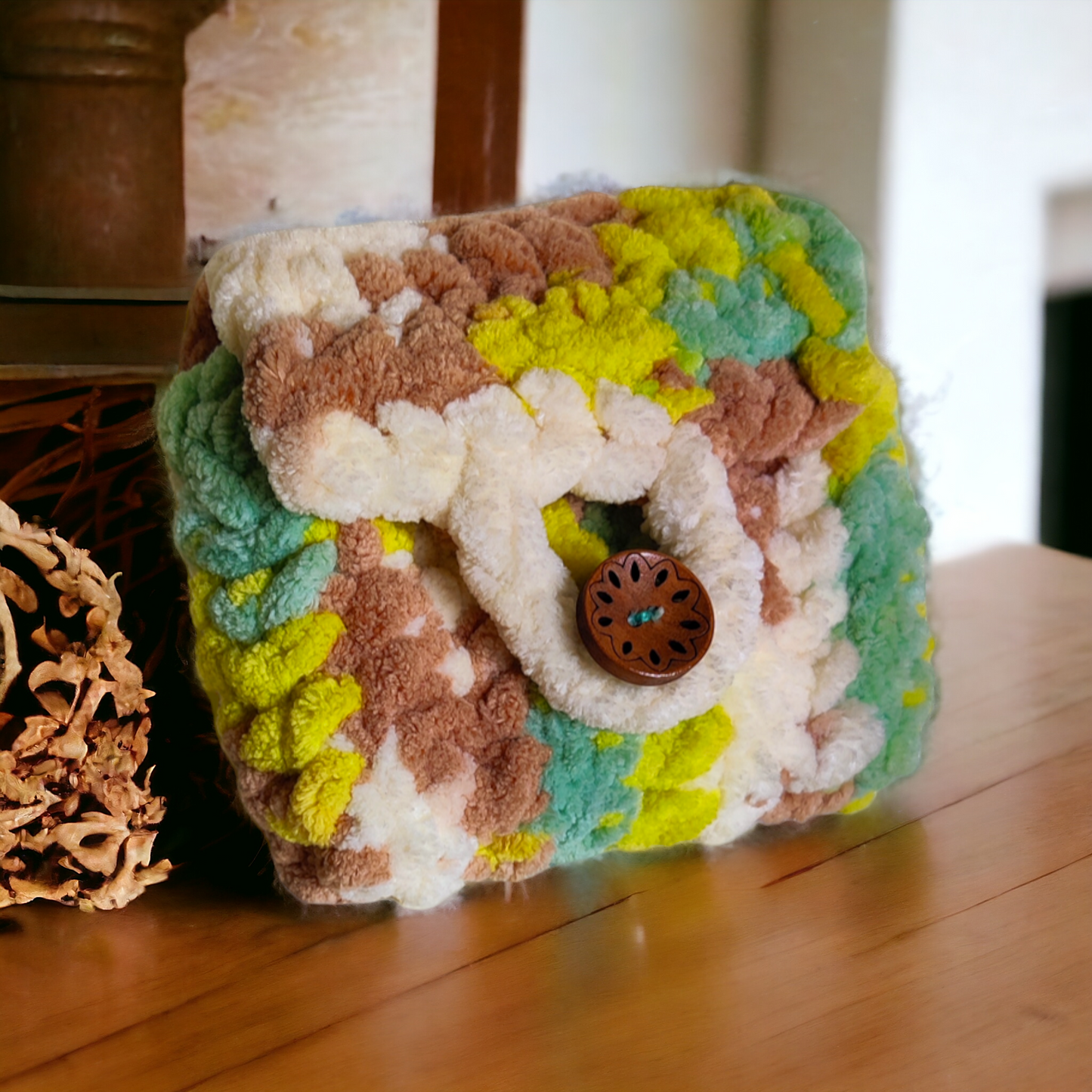 Yarn, crochet Handmade Coin Purse