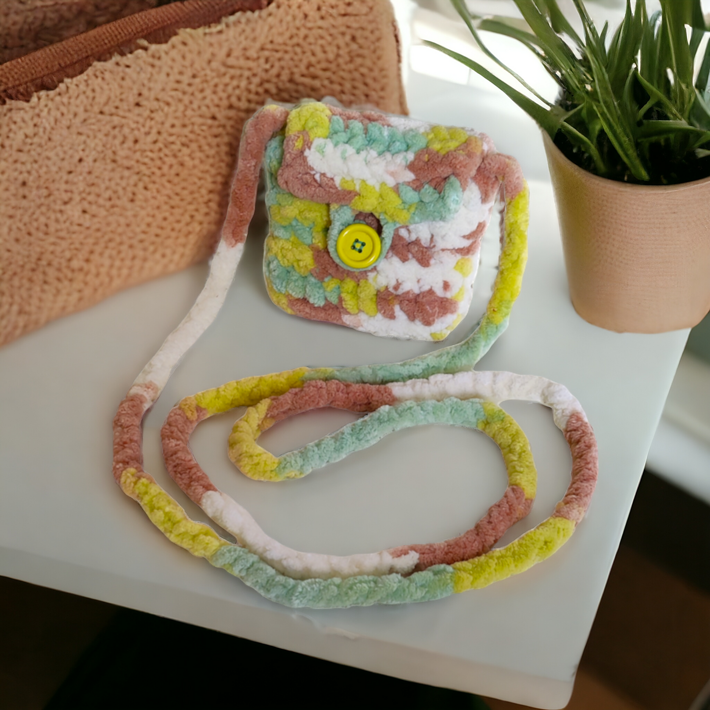 Yarn, crochet Handmade Coin Purse