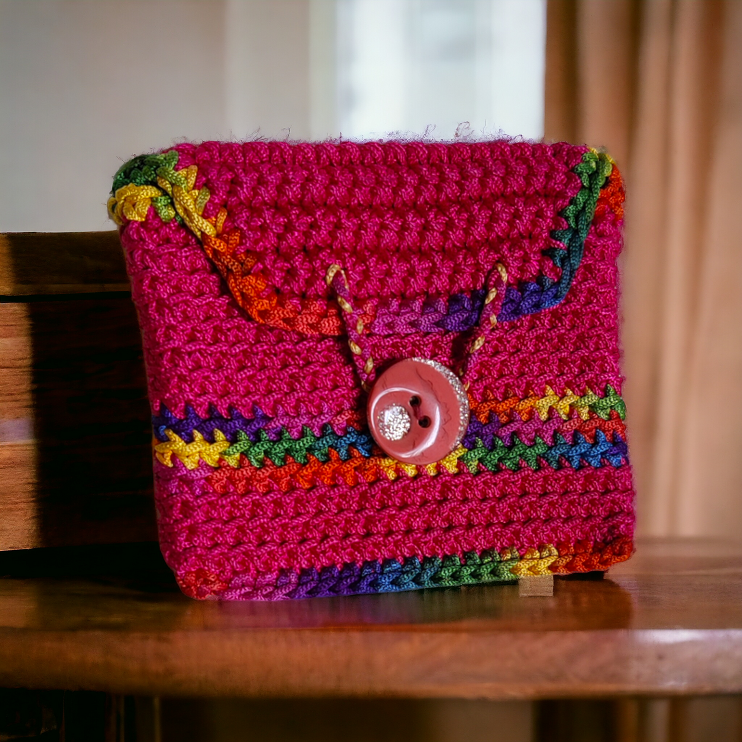 Yarn, crochet Handmade Coin Purse