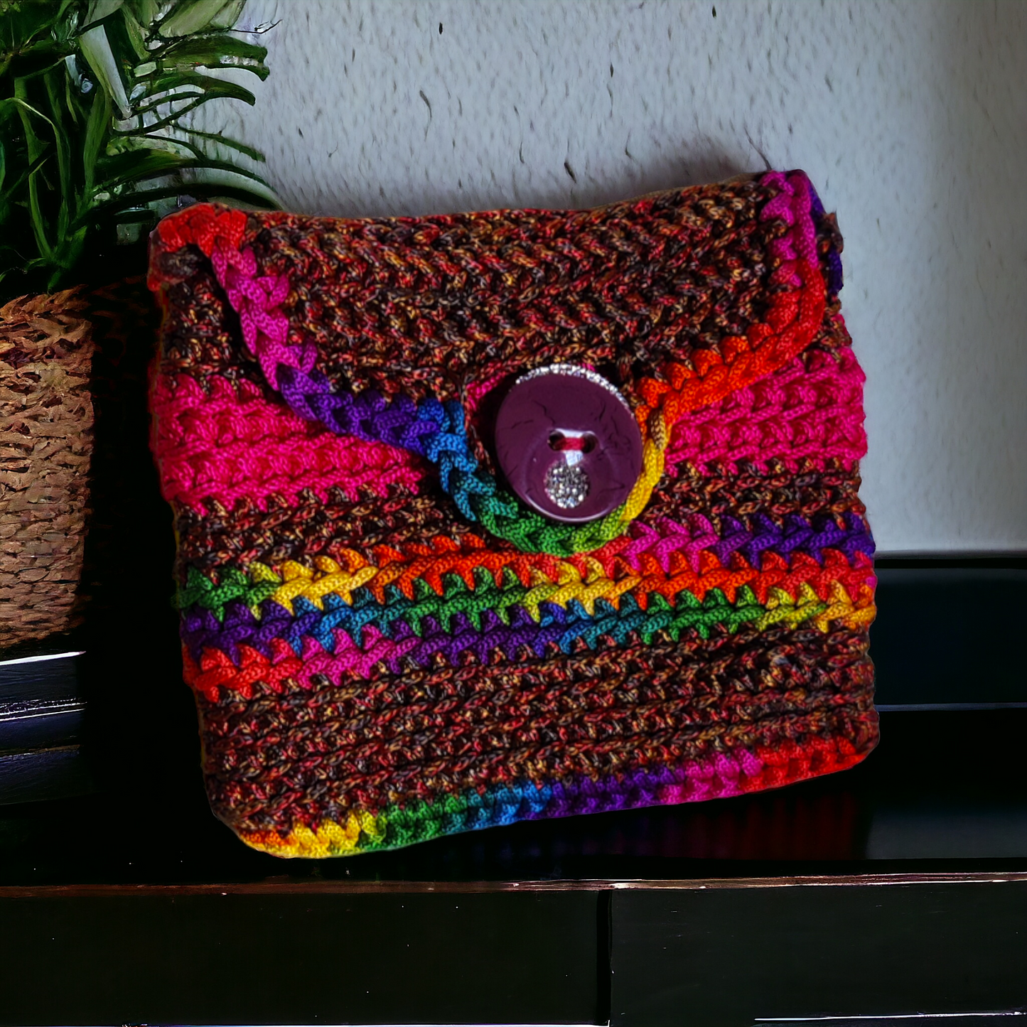 Yarn, crochet Handmade Coin Purse