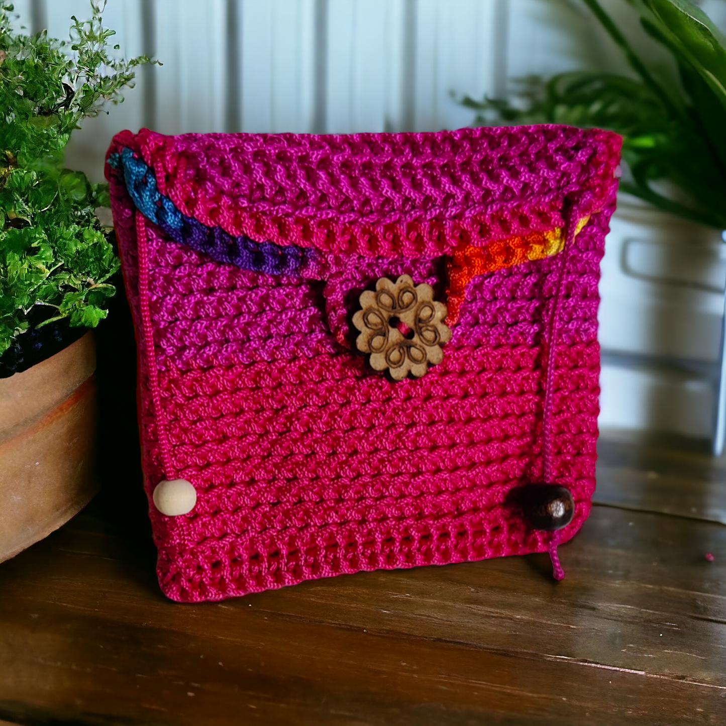 Yarn, crochet Handmade Coin Purse