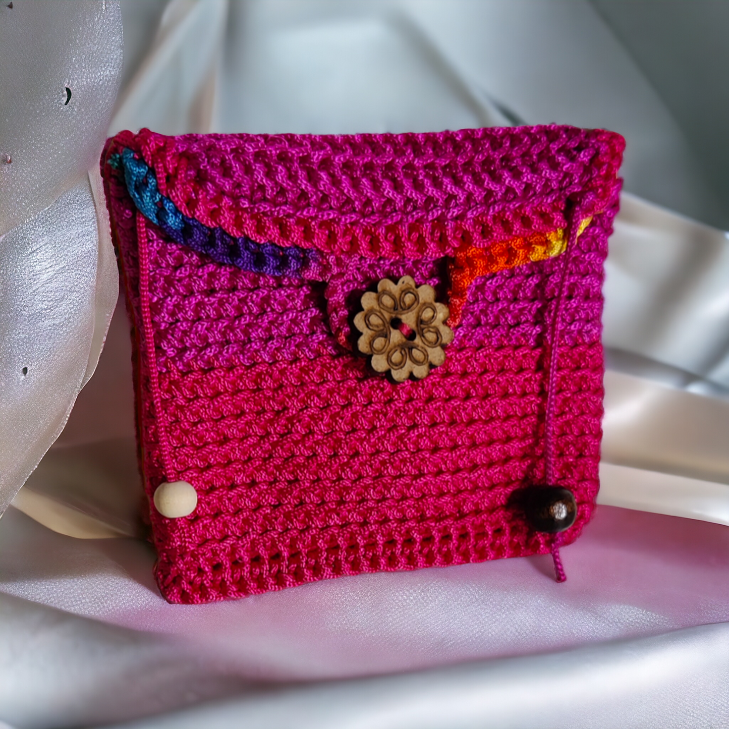 Yarn, crochet Handmade Coin Purse