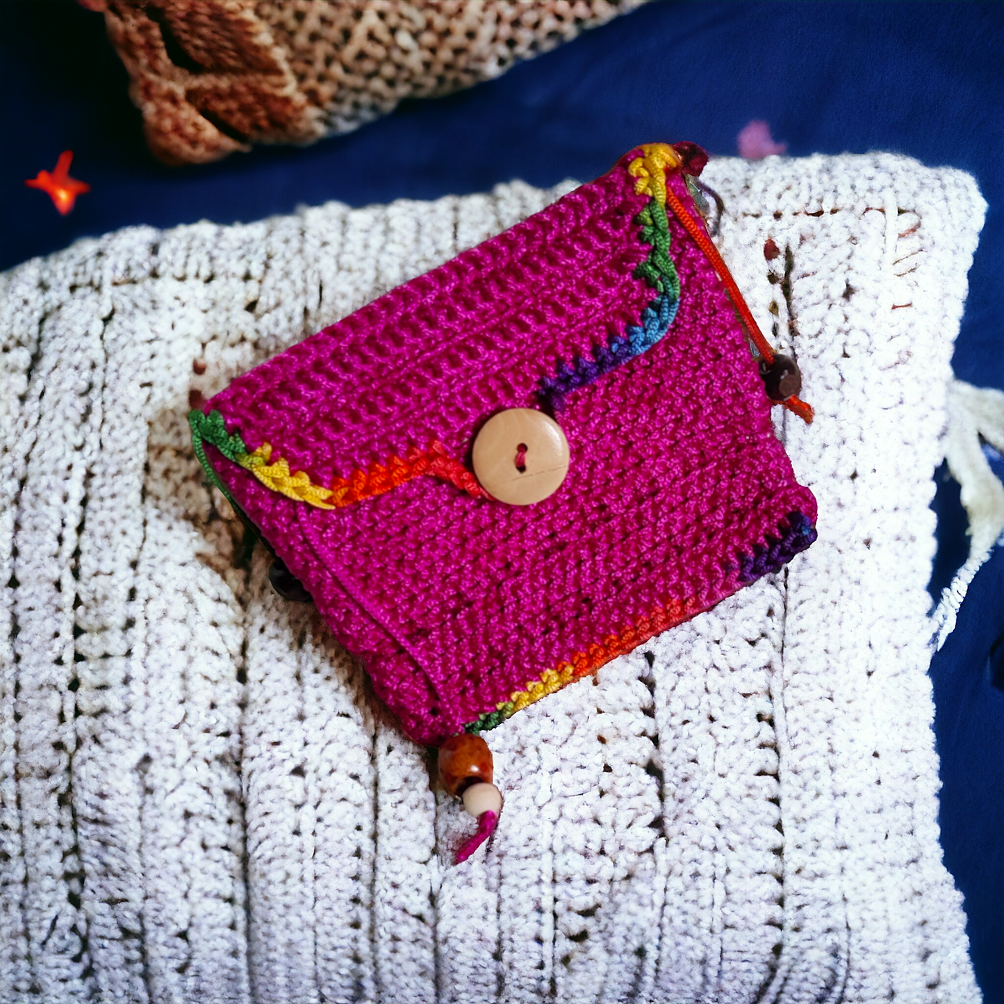 Yarn, crochet Handmade Coin Purse