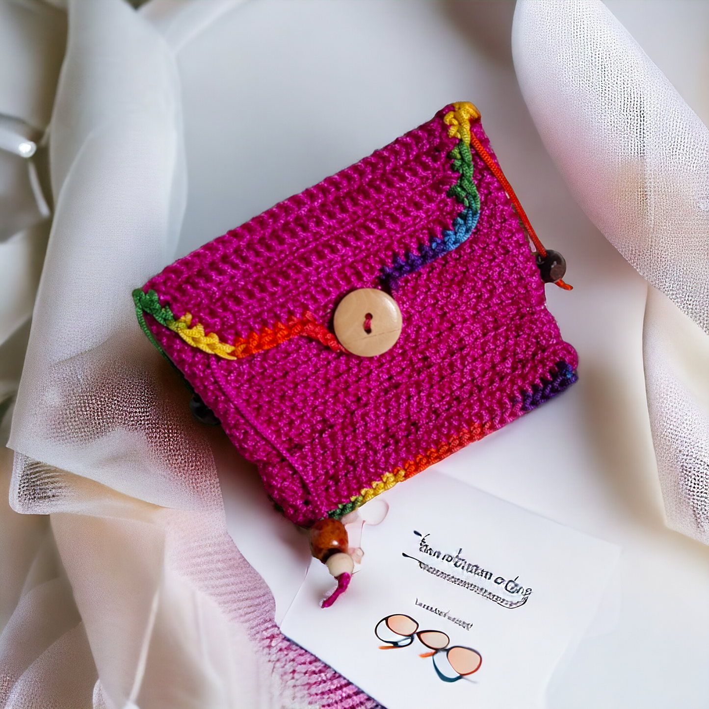 Yarn, crochet Handmade Coin Purse
