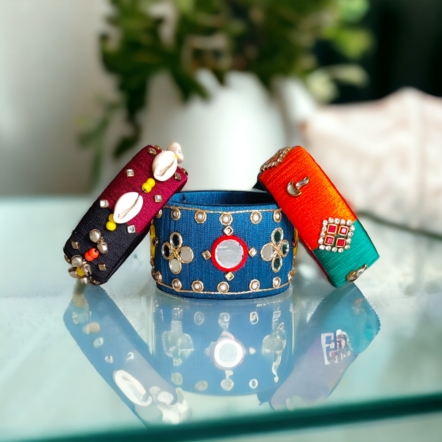 Taasha, handmade bangles, silk thread bangles, handmade, handicrafts