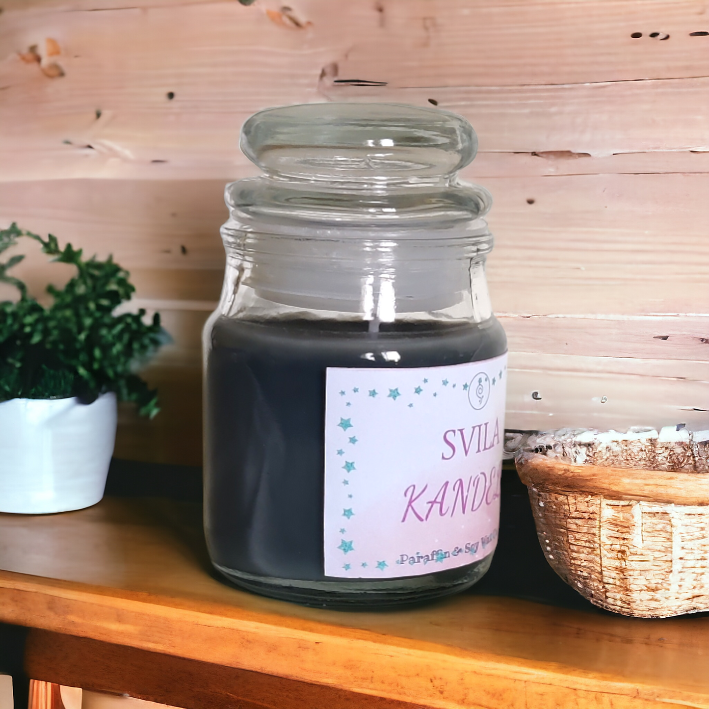 Scented Jar Candle - Black