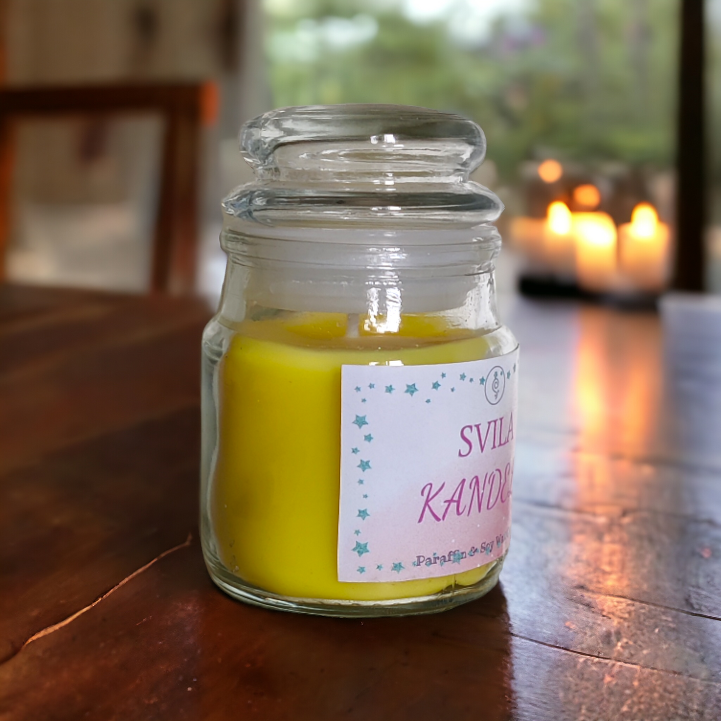 Scented Jar Candle - Yellow