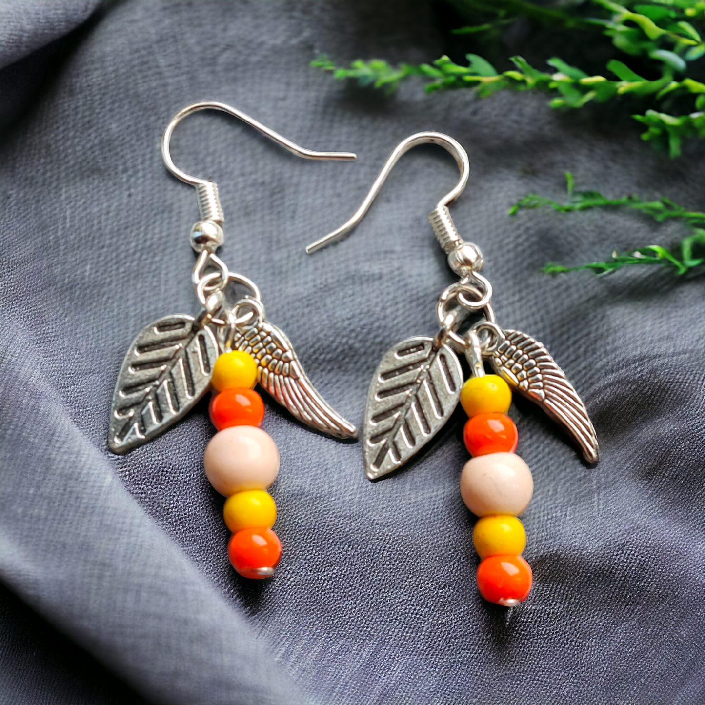 Clay Beads Earrings Adorned With Cute Charms