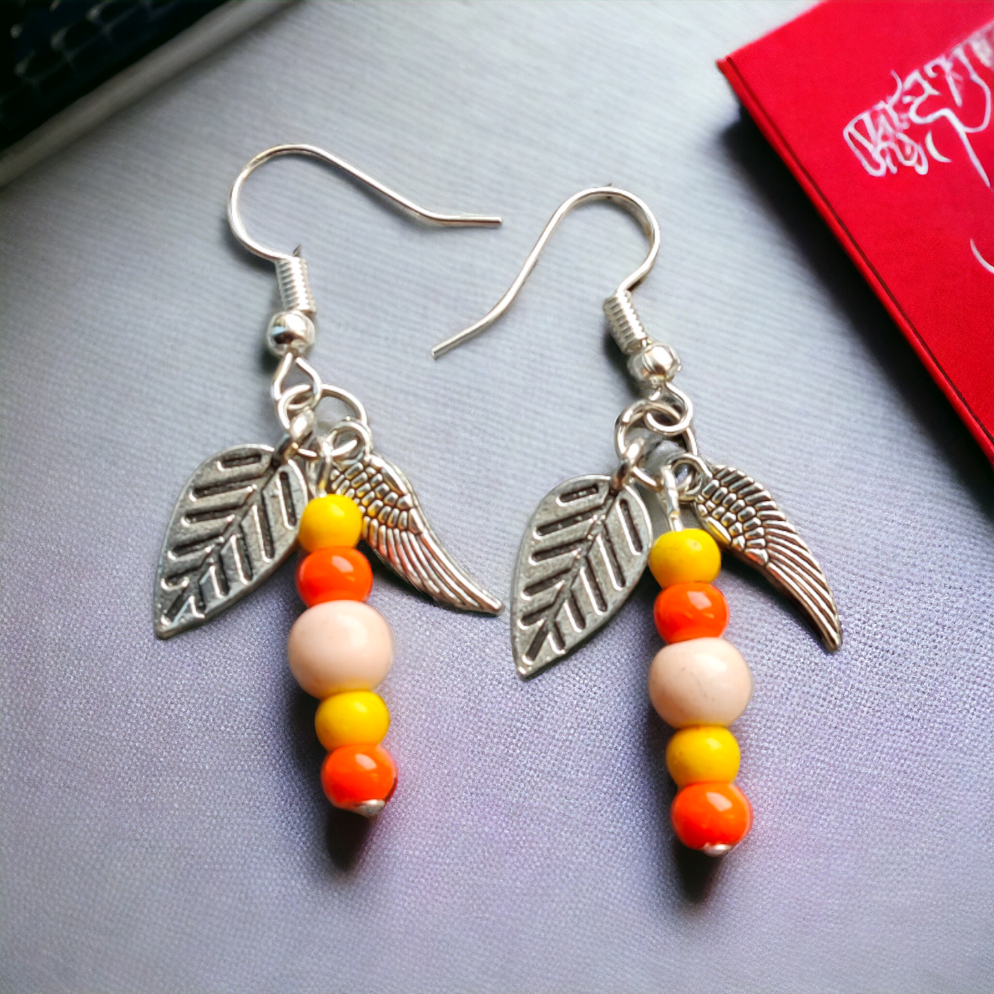 Clay Beads Earrings Adorned With Cute Charms