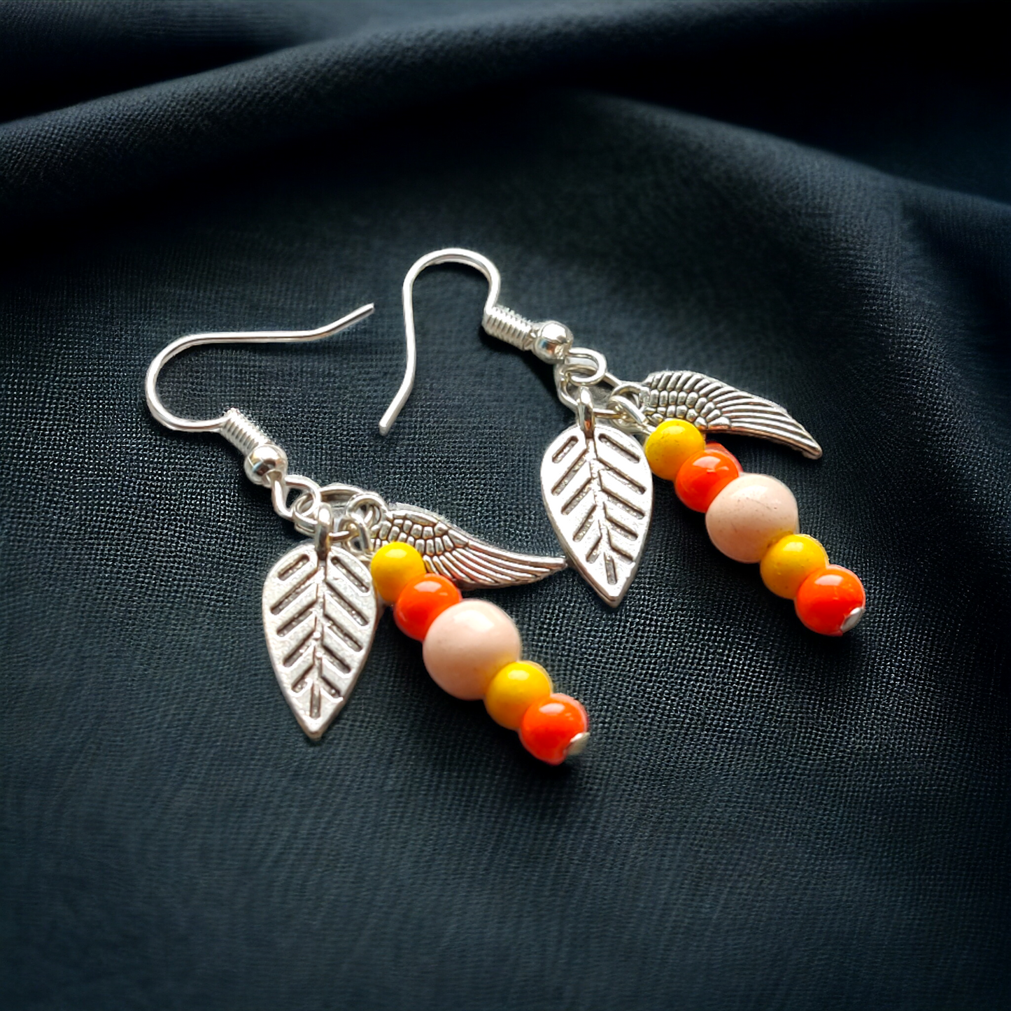 Clay Beads Earrings Adorned With Cute Charms
