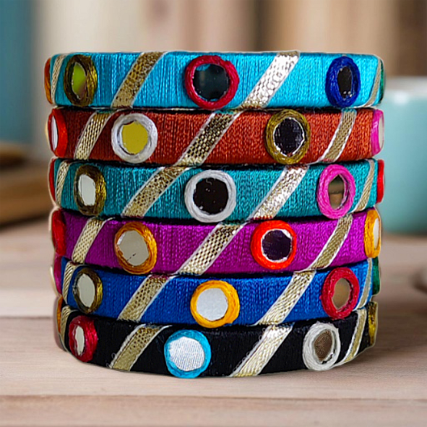 Taasha, handmade bagles, silk thread bangles, handmade bangles, handicrafts