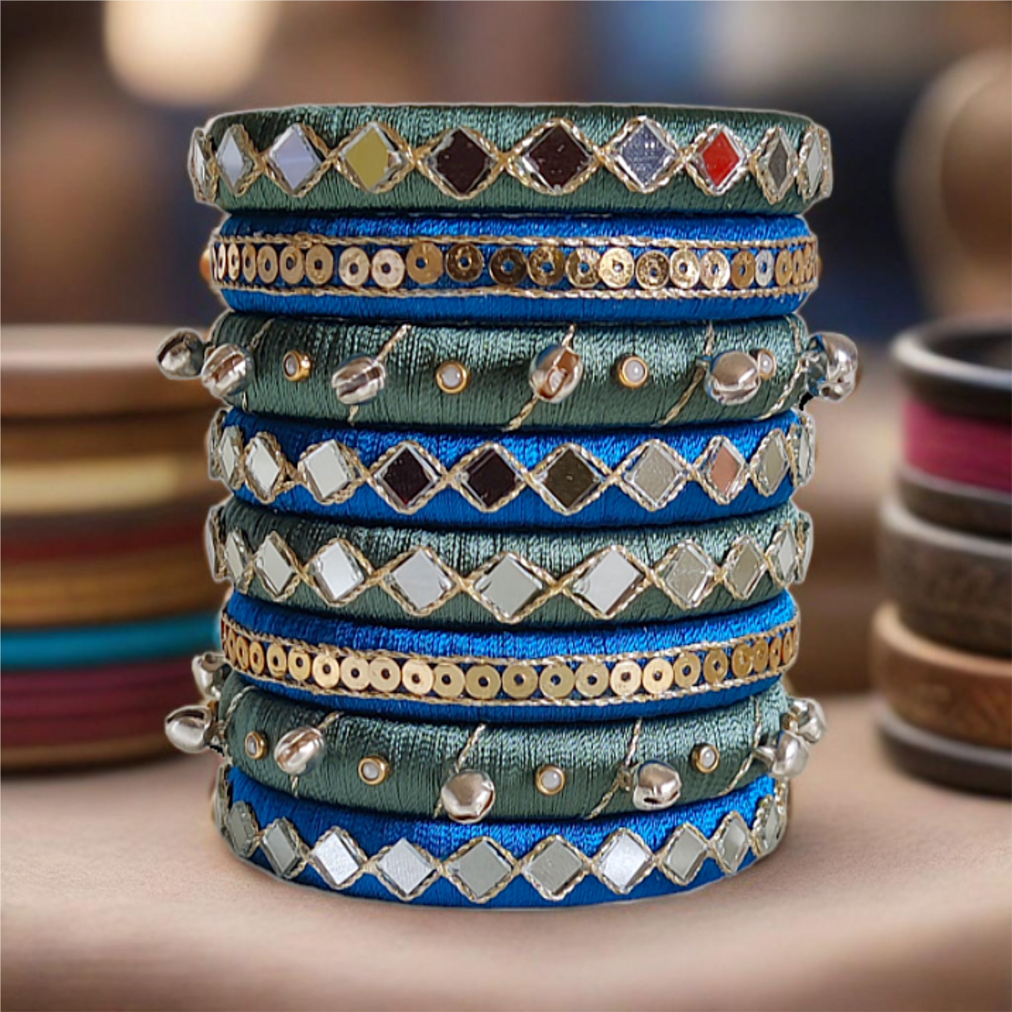Taasha, handmade bangles, silk thread bangles, handmade bangles, handicrafts
