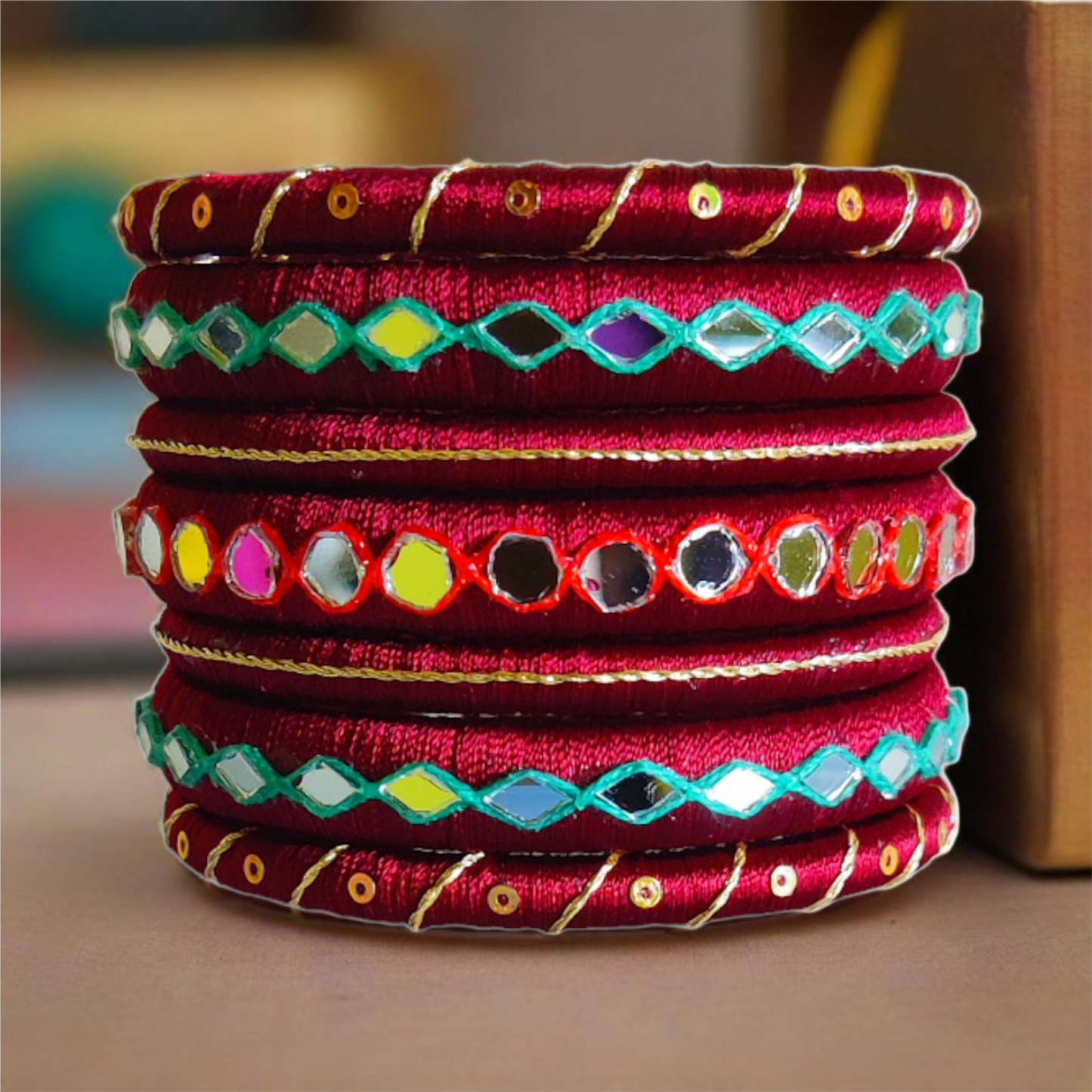 Taasha, handmade bangles, silk thread bangles, handmade, handicrafts