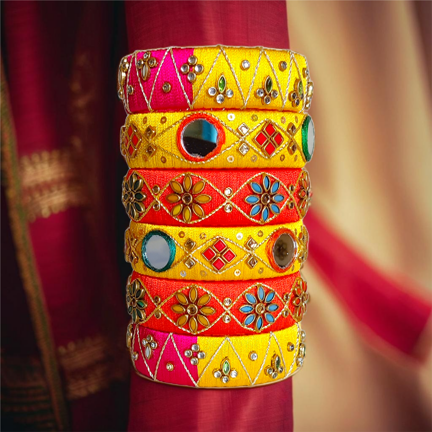 Taasha, handmade bangles, silk thread bangles, handmade, handicrafts