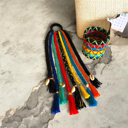 Multi Color Thread Bangles Size : 2.6 With Boho Handmade Colorful Hair Strings