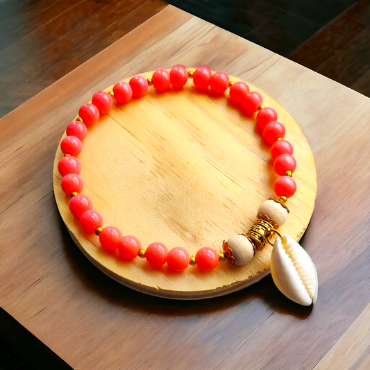 Beads Bracelet - Peach Color