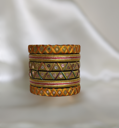 Taasha, handmade bagles, silk thread bangles, handmade bangles, handicrafts