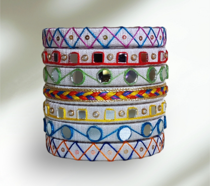 Taasha, handmade bagles, silk thread bangles, handmade bangles, handicrafts