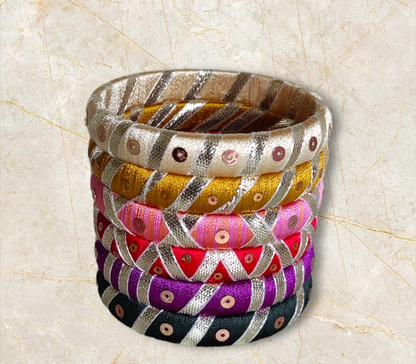 Taasha, handmade bagles, silk thread bangles, handmade bangles, handicrafts
