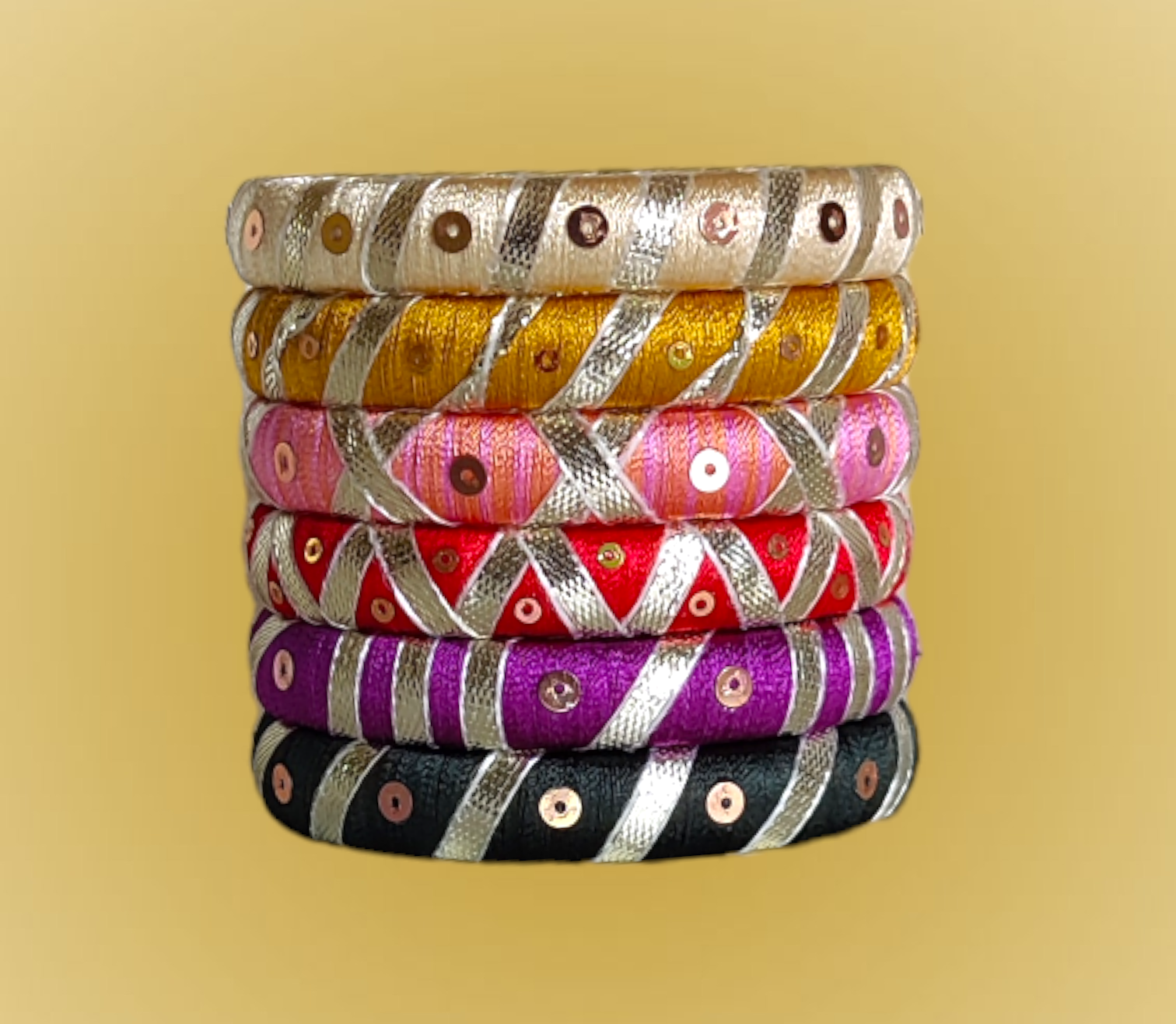 Taasha, handmade bagles, silk thread bangles, handmade bangles, handicrafts
