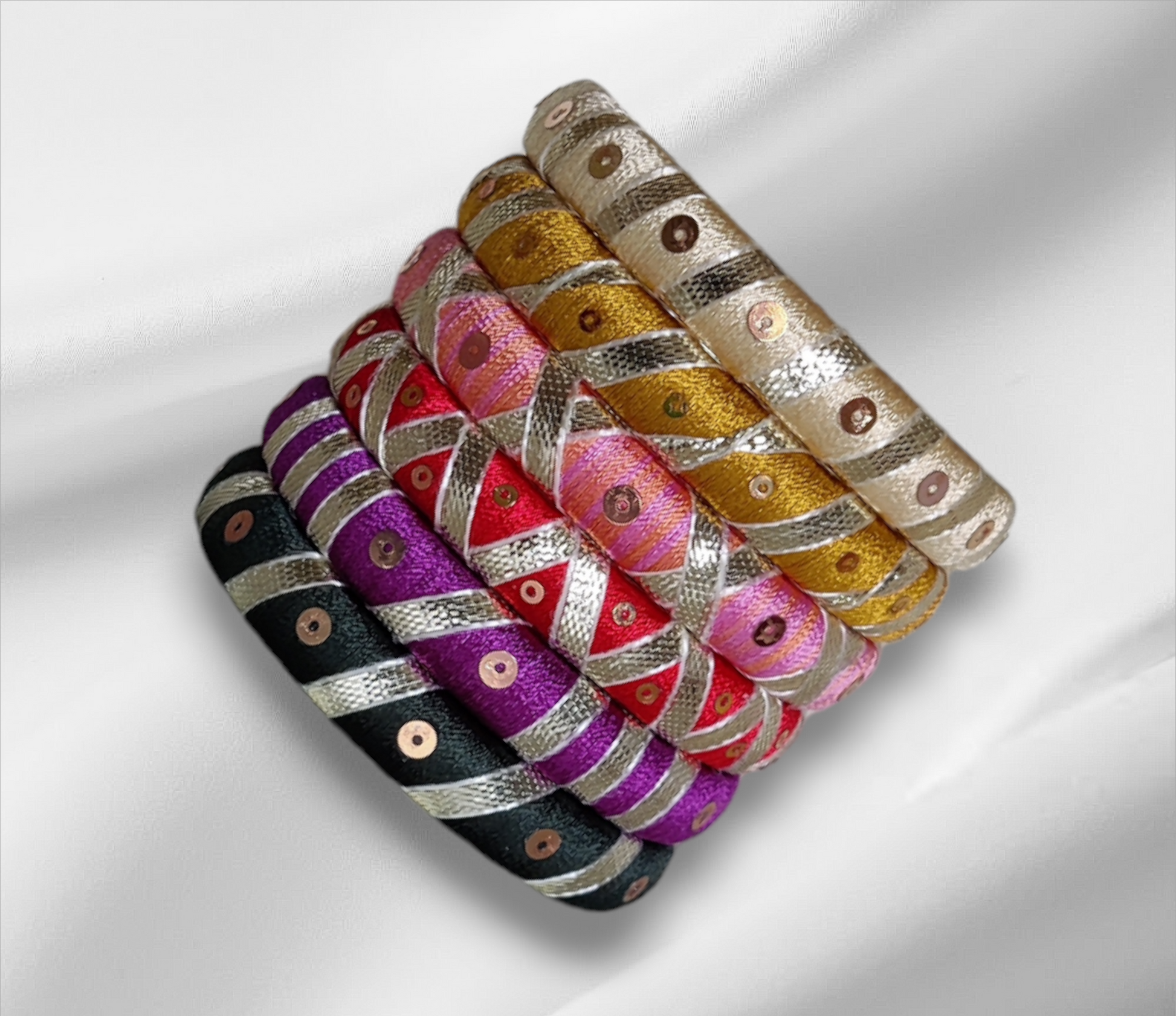Taasha, handmade bagles, silk thread bangles, handmade bangles, handicrafts
